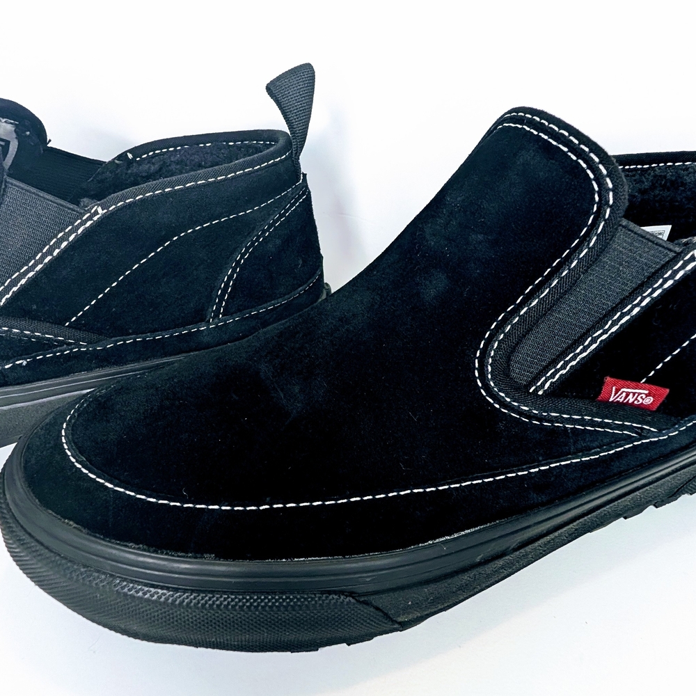 Vans Mid Slip MTE-1 Black Suede Mens Size 6.5 Woman's 8